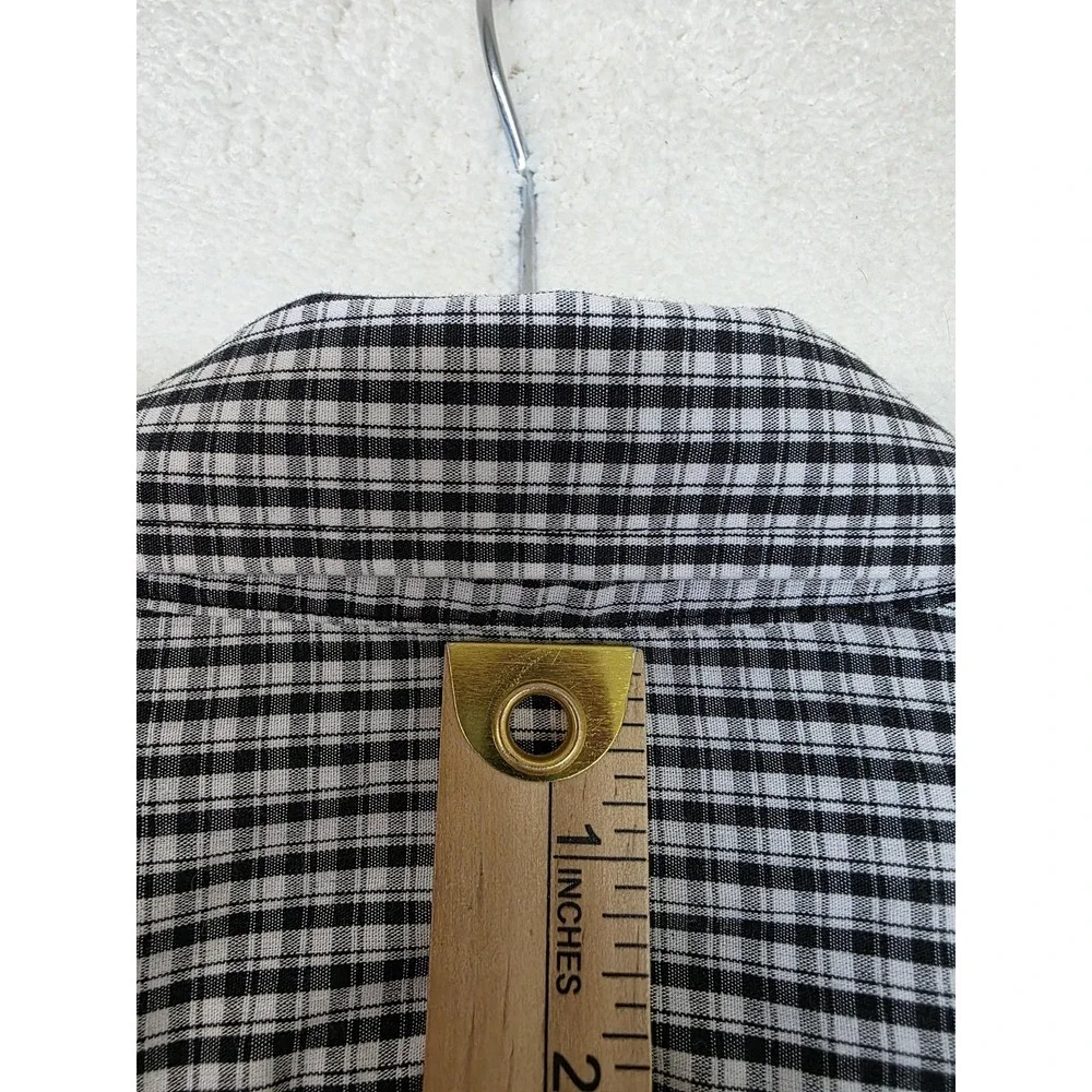 Baylor‎ Bears Shirt Mens Medium Black White NCAA College Football Antigua Plaid